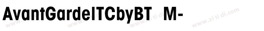 AvantGardelTCbyBT  M字体转换